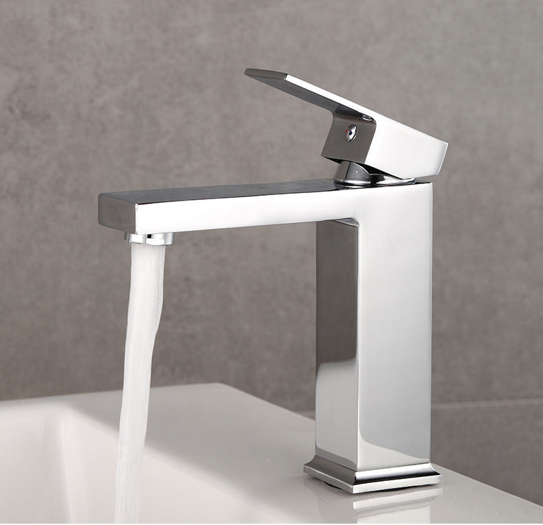 Single Handle Vessel Sink Faucet with Deckplate in Polished Chrome