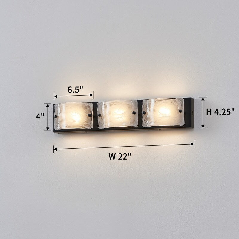3 Lights Contemporary LED Bathroom Vanity Light, 3 CCT
