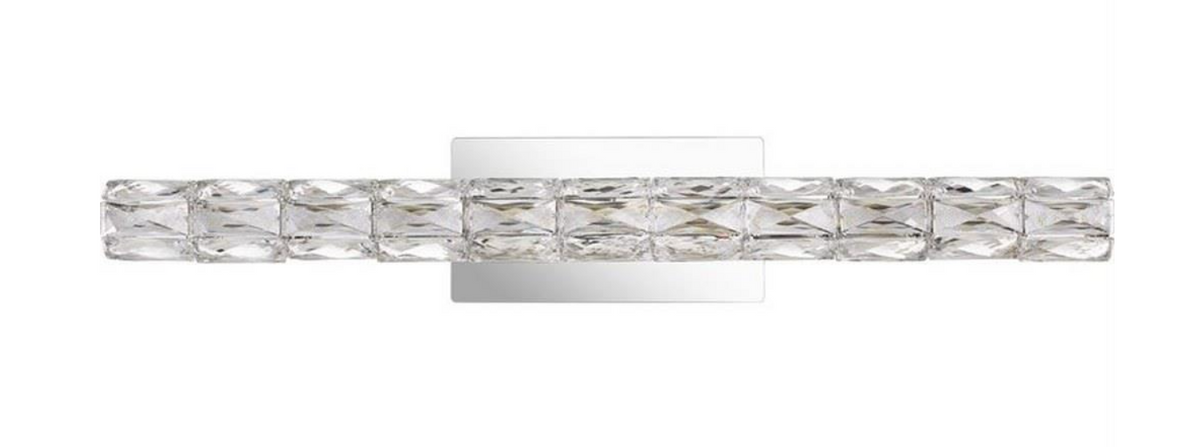 LED Chrome LED Crystal Vanity Light Bar