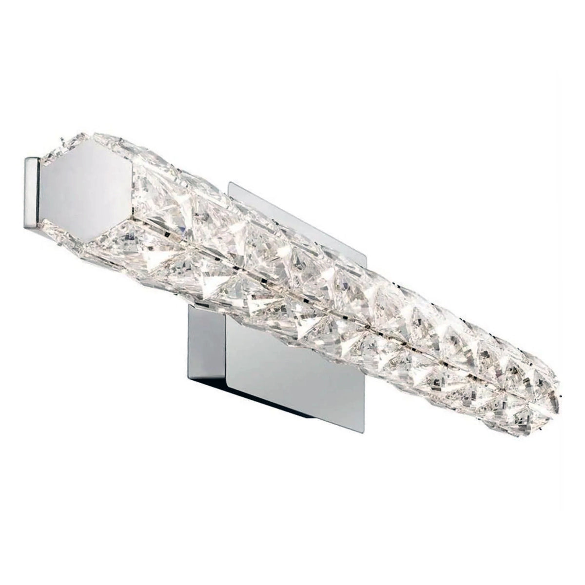 LED Chrome LED Crystal Vanity Light Bar
