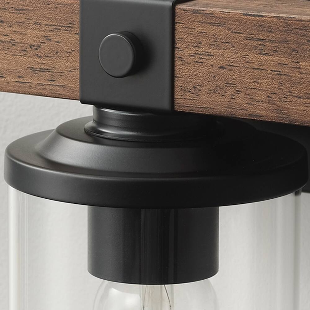 Starsky 3-Light Modern Farmhouse Bathroom Glass Vanity Light