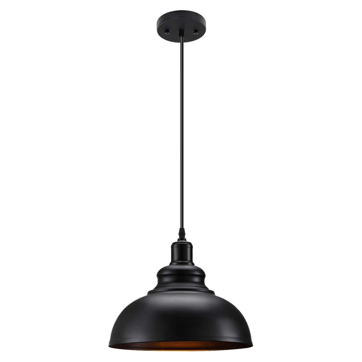 Black barn pendant light