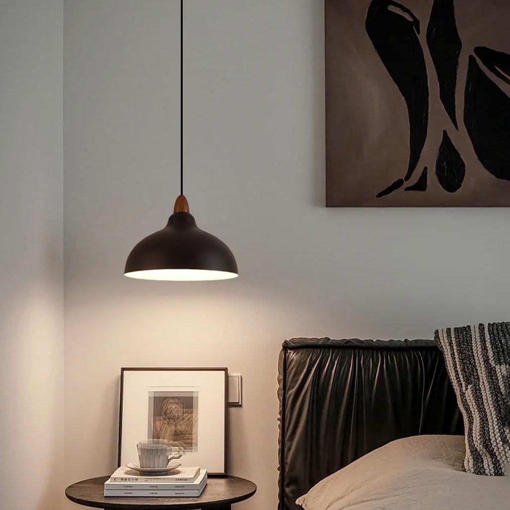 Black barn pendant light