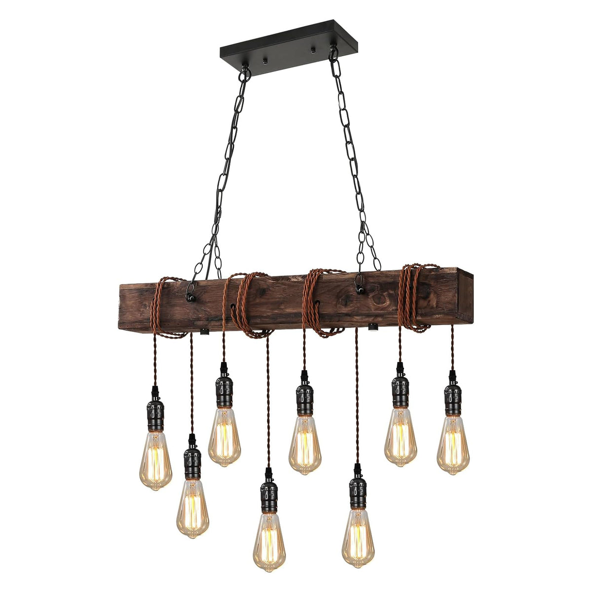 8-Lights Rustic Chandeliers