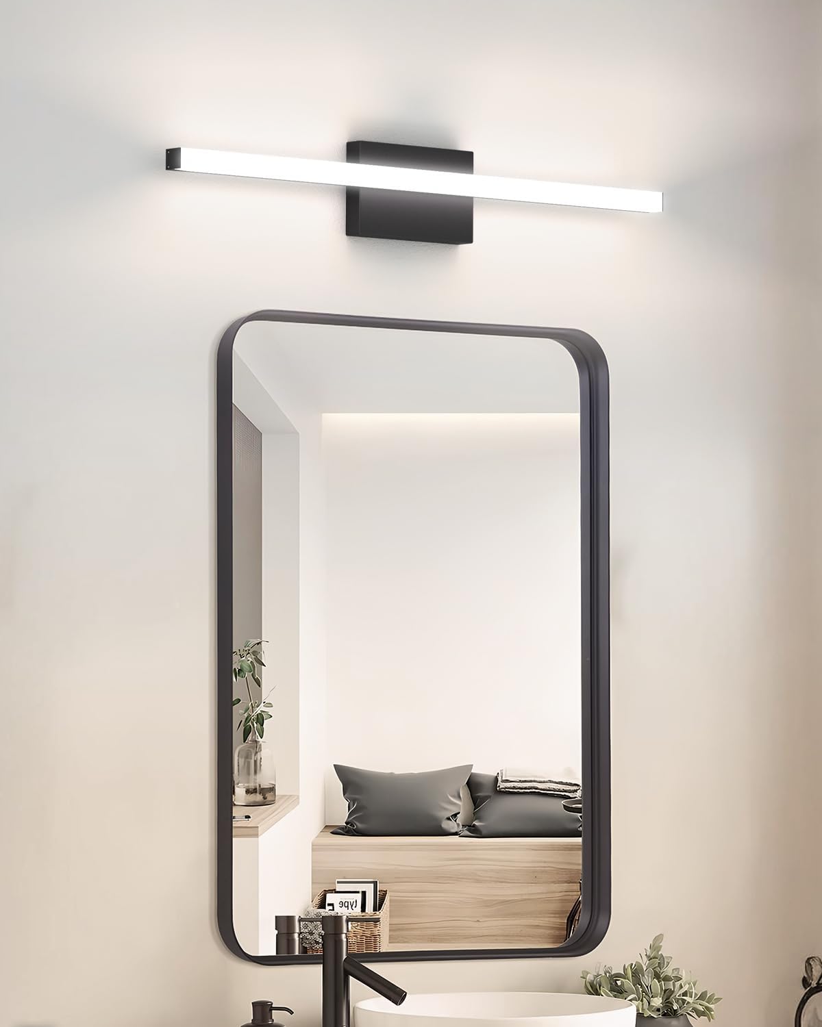 24” Modern Bathroom Vanity Light, 3 CCT