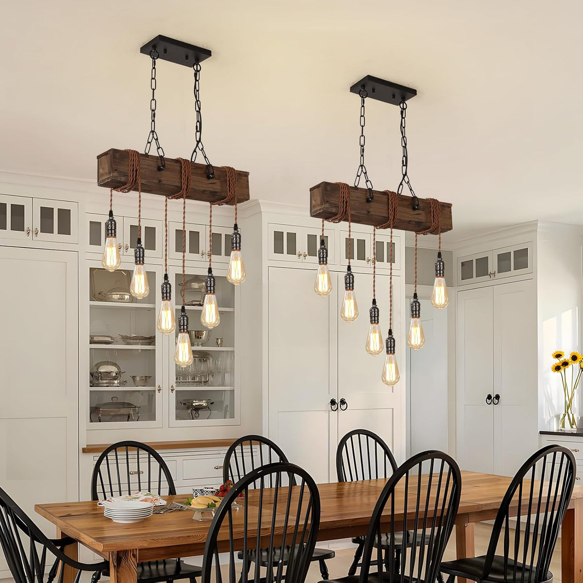 6-Lights Rustic Chandeliers