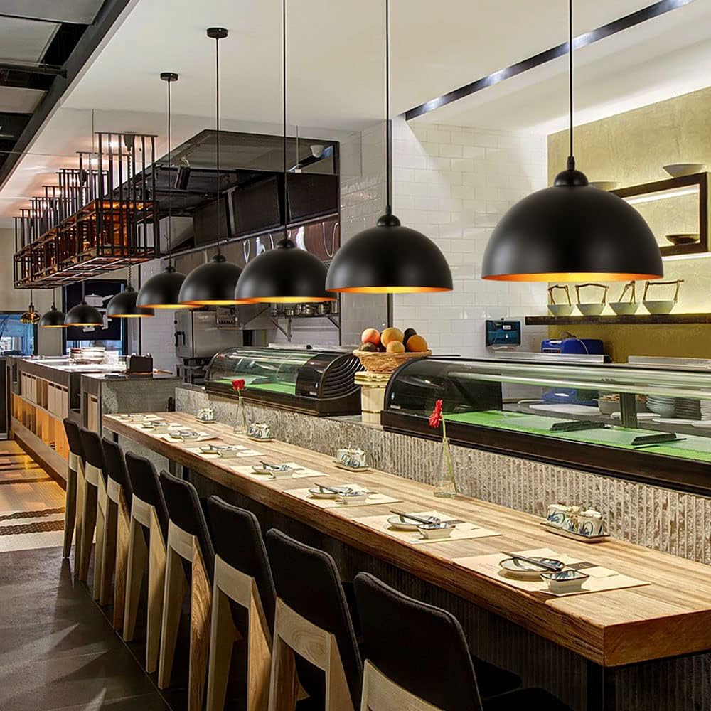 Black barn pendant light