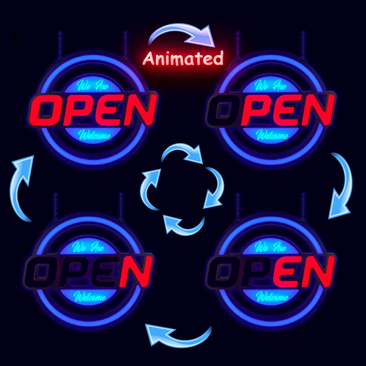 21&quot;x19&quot; Ultra Bright Open Sign