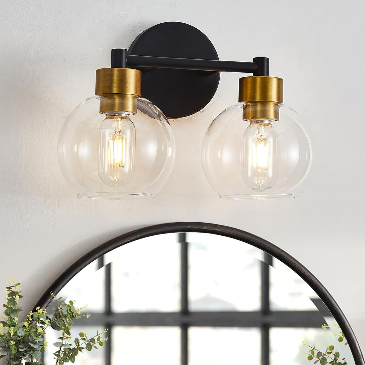 2-Light Modern Bathroom Vanity Light