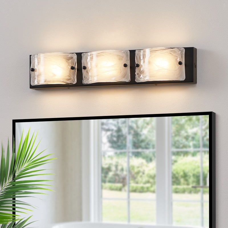 3 Lights Contemporary LED Bathroom Vanity Light, 3 CCT