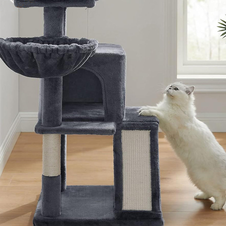 36 Inches Cat Tree Tower, Dark Grey