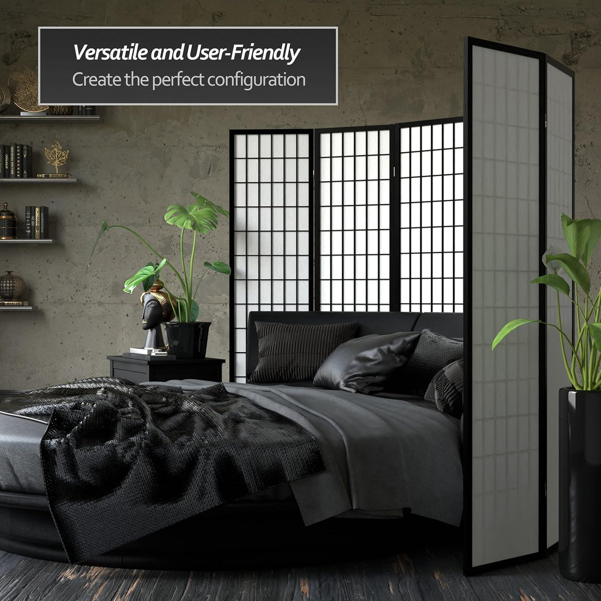 Classical Japanese Style 4 Panels Room Diver
