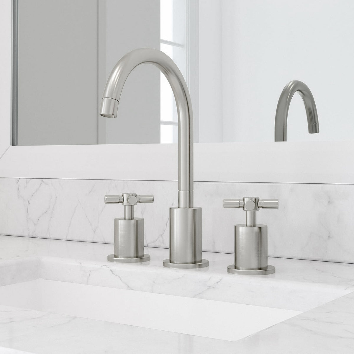 Prima 3 Double Handle Widespread Bathroom Faucet