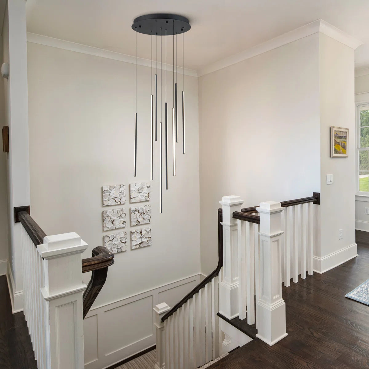 Modern 10-Light LED Multi Light Chandelier, 3 CCT