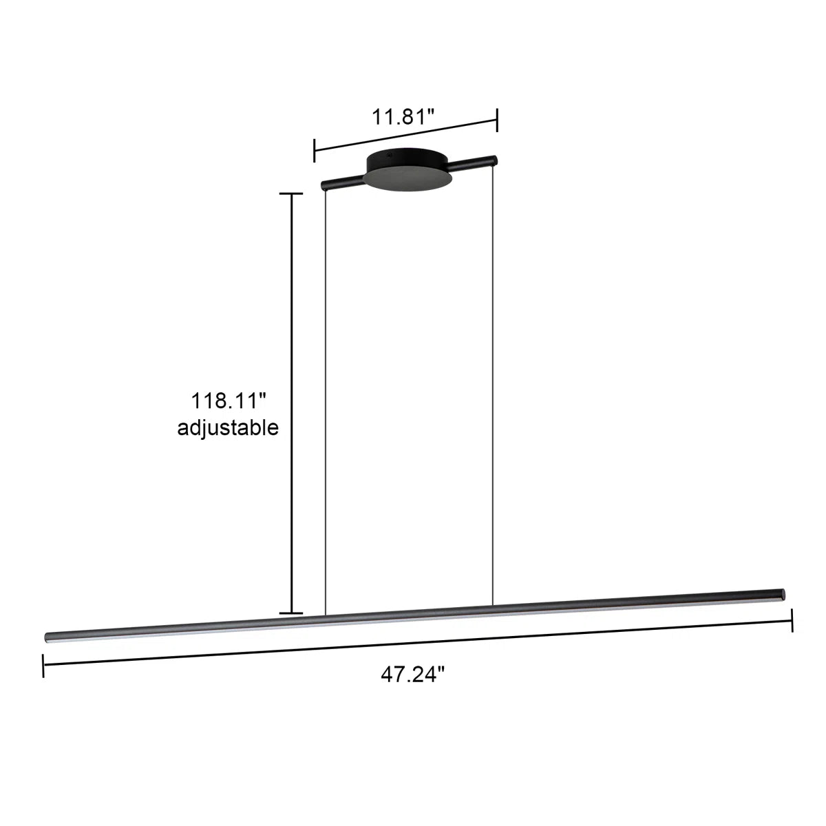 1 - Light LED Kitchen Island Pendant
