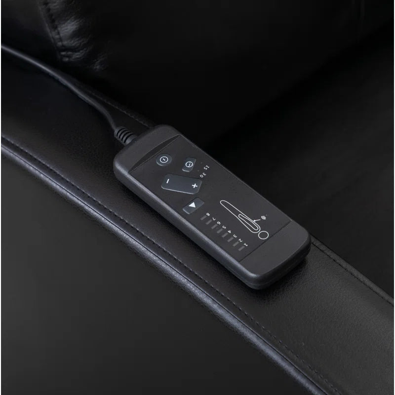 Recliner Sofa with Massage Function, Black