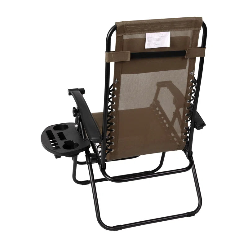 Zero Gravity Reclining Chair Set Of 2, Dark Brown