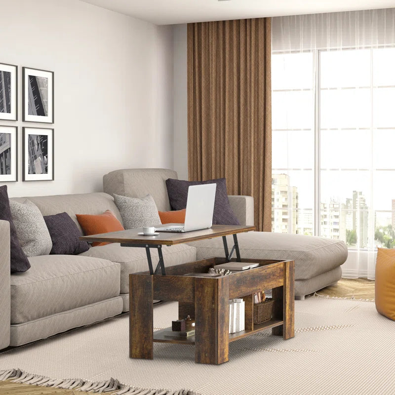 Lift Top Coffee Table, Brown