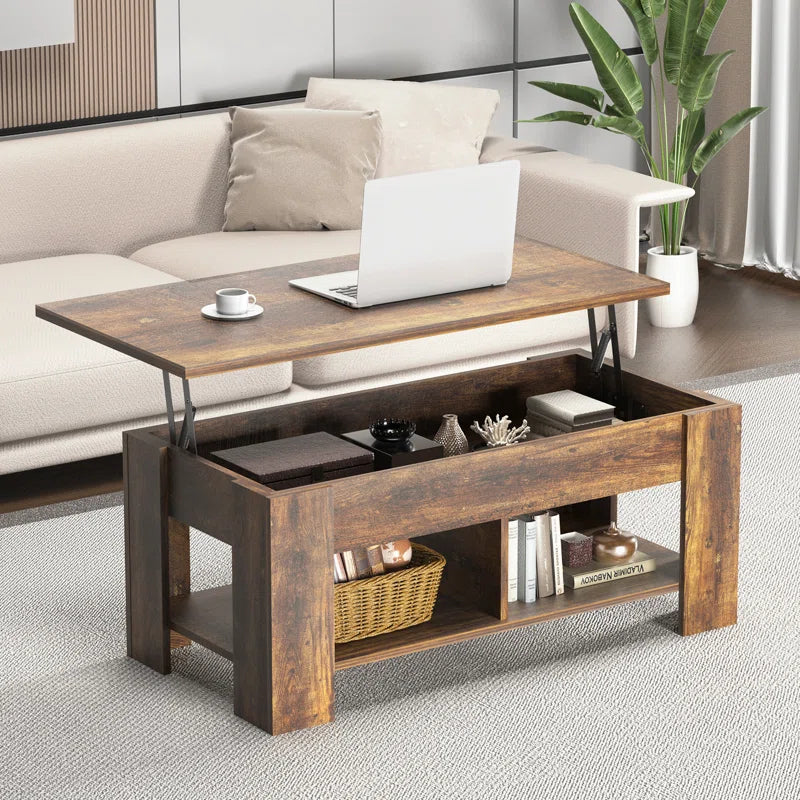 Lift Top Coffee Table, Brown