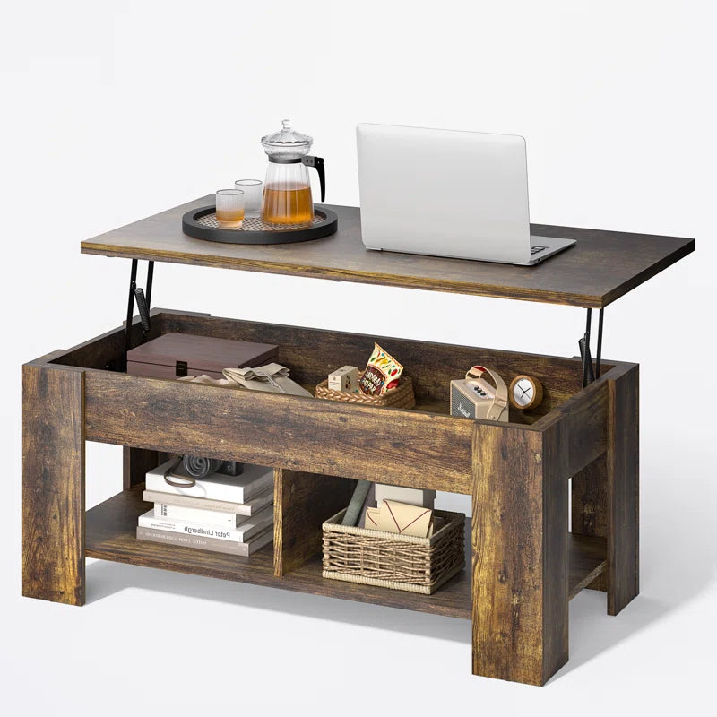 Lift Top Coffee Table, Brown