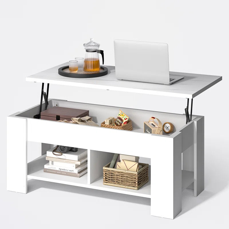 Lift Top Coffee Table, White