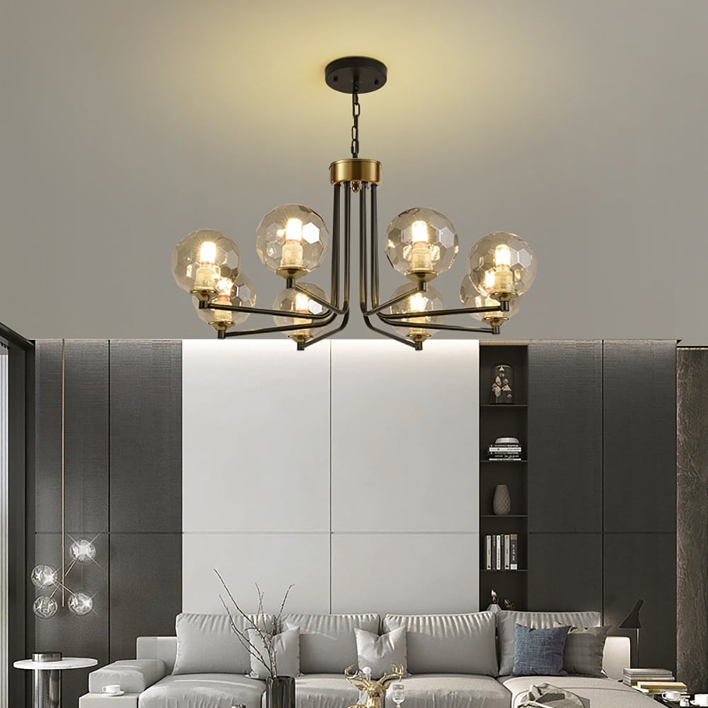 Christof 6 - Light Dimmable Sputnik Modern Linear Chandelier