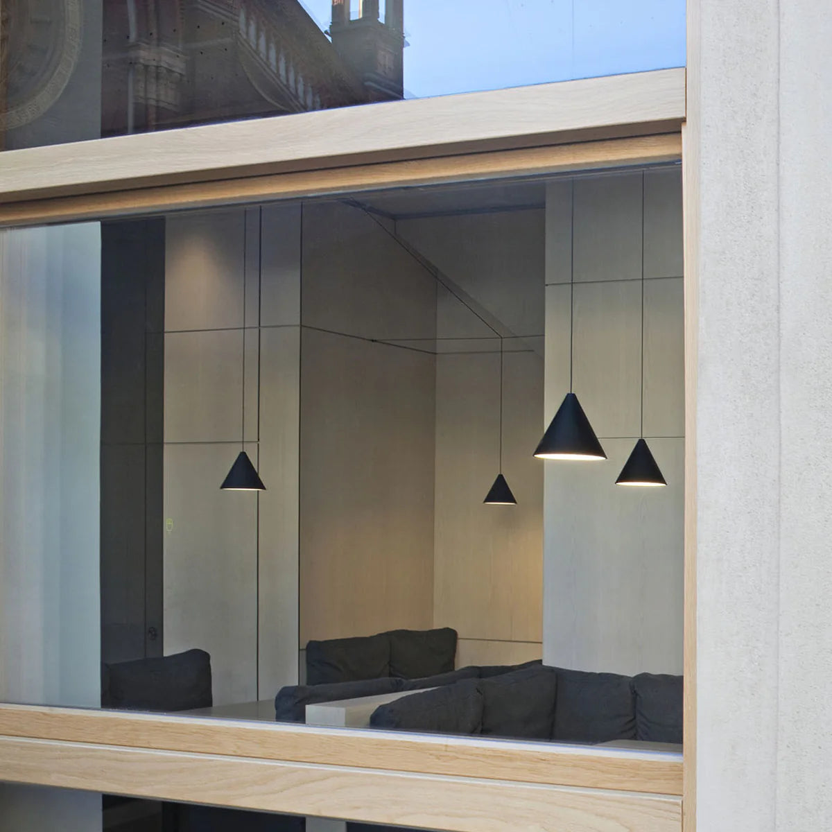Black Cone Pendant Light